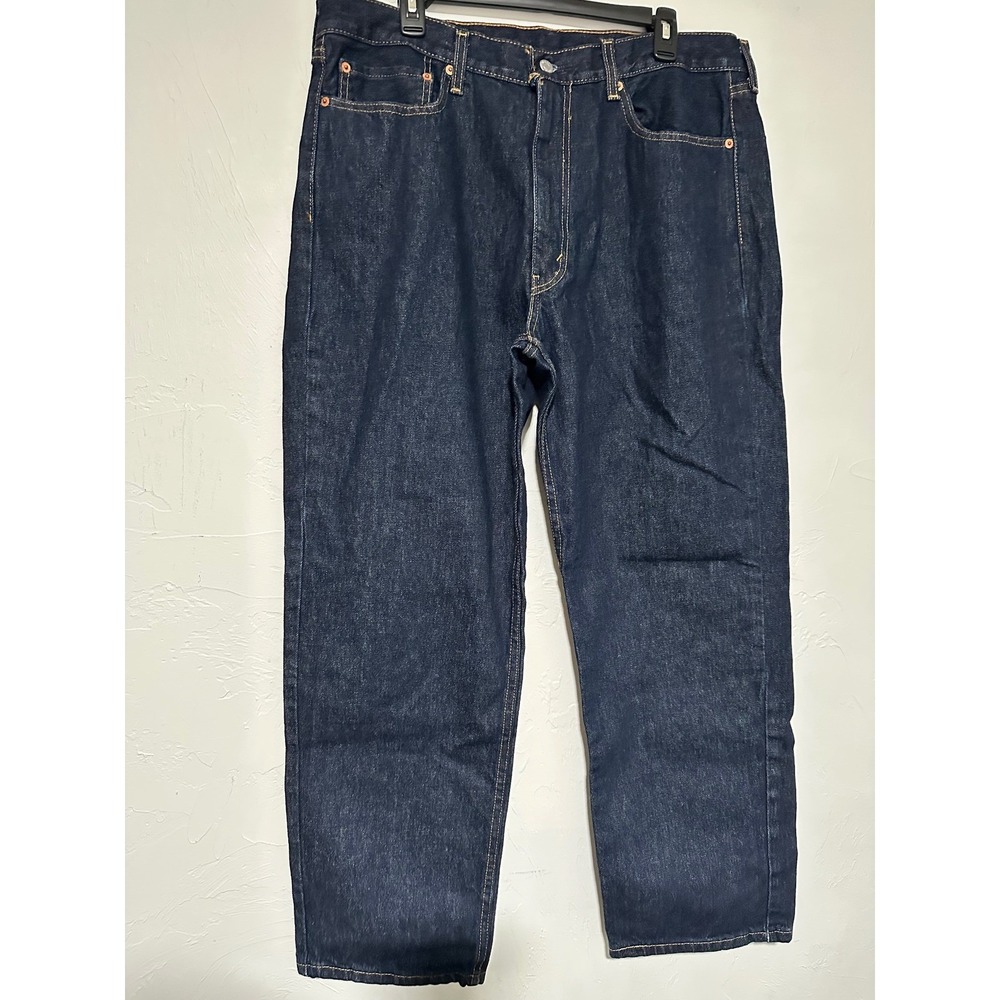 Levis 550 Relaxed Fit Jeans Mens 38x30 Dark Wash Indigo Denim Pants 00550-0251